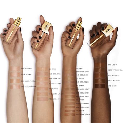 ysl touche eclat foundation br 40|YSL touche eclat shade chart.